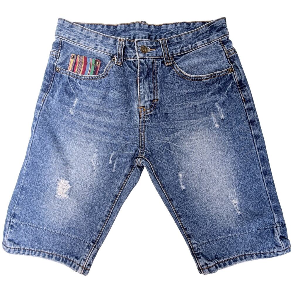 DSquared2 Mens Jean Shorts Size 29 Distressed Denim Designer Luxury Italy Style